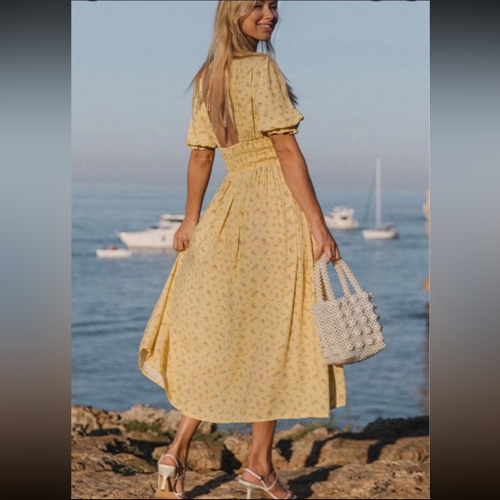 NEW spell ditsy lemonade dress - Picture 2 of 14
